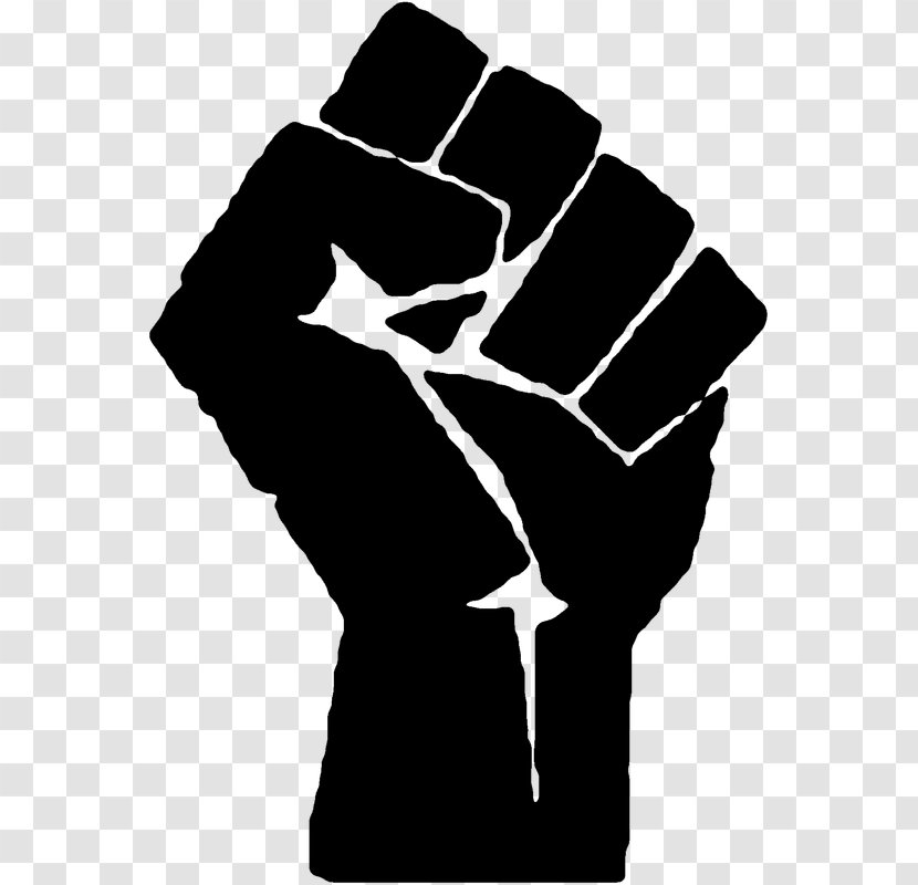 Raised Fist Black Power Movement Panther Party - Symbol Transparent PNG