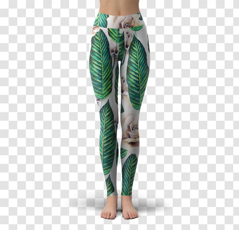 Leggings Pants United States Tights Clothing - Tree - Tropical Leaf Transparent PNG