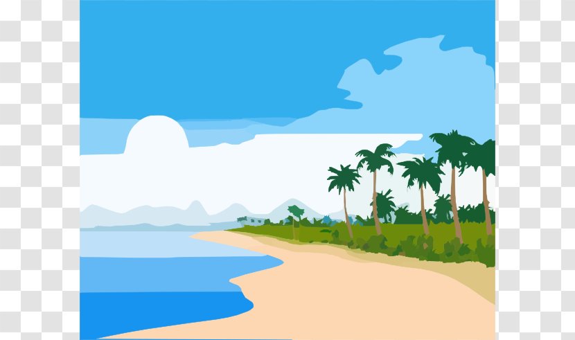 Florida Beach Shore Clip Art - Calm - Window Cliparts Transparent PNG