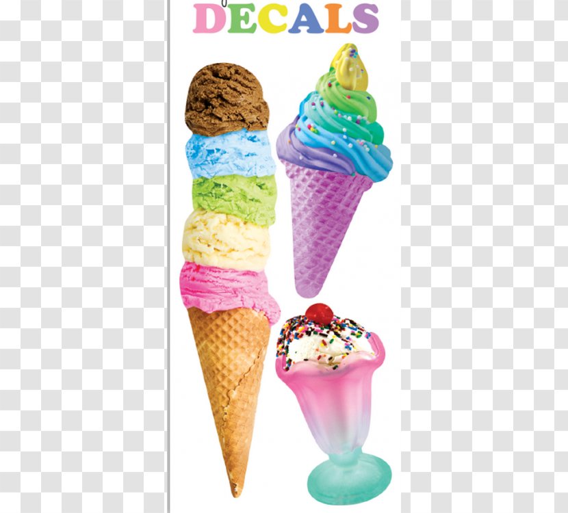 Sundae Ice Cream Cones Frosting & Icing - Dessert Transparent PNG