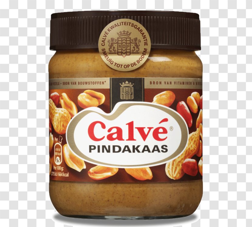 Calve Peanut Butter Sauce Breakfast Albert Heijn - Snack Transparent PNG