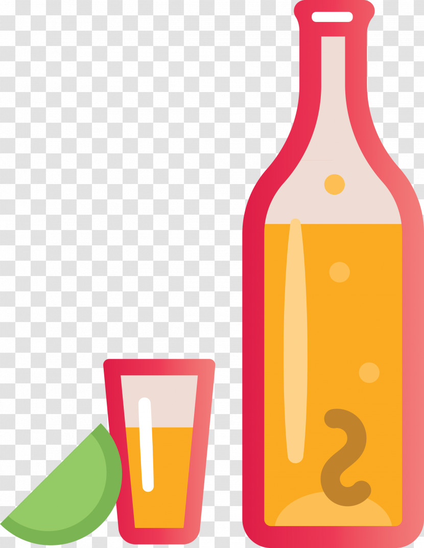 Glass Bottle Yellow Glass Line Bottle Transparent PNG