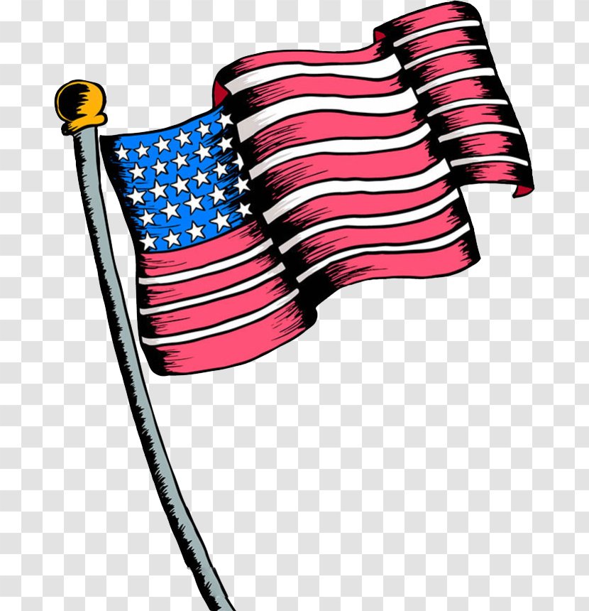 Flag Of The United States National - Americans - Watercolor American Transparent PNG