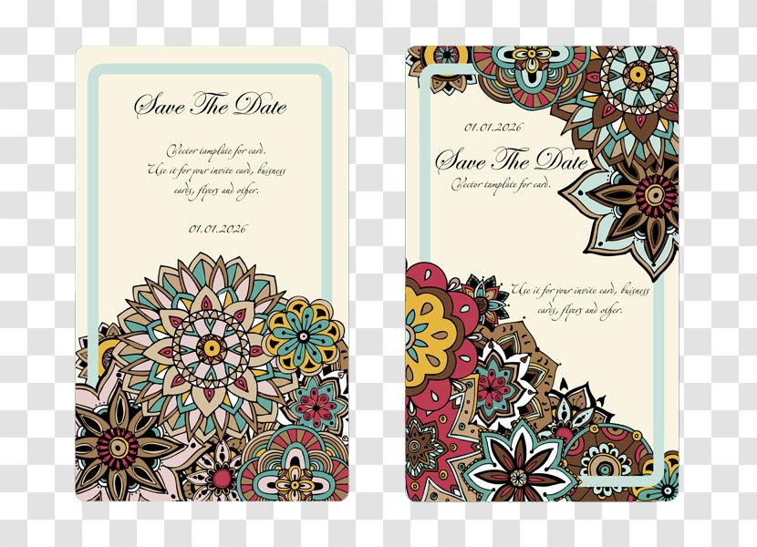 Wedding Invitation Marriage Convite Advertising - Flower - Cartoon Flowers Template Transparent PNG