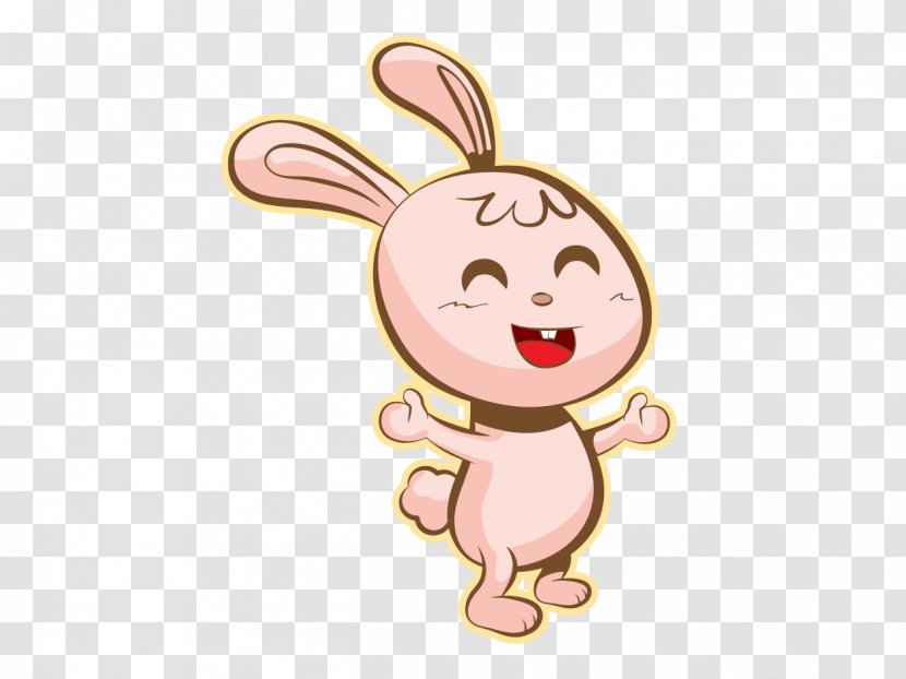 Rabbit Easter Bunny Mascot Painting Clip Art - Frame Transparent PNG