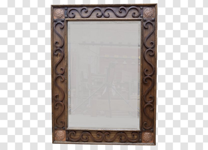 Picture Frames Buffet Mirror Side Dish Forging - Antique Wood Bench Transparent PNG