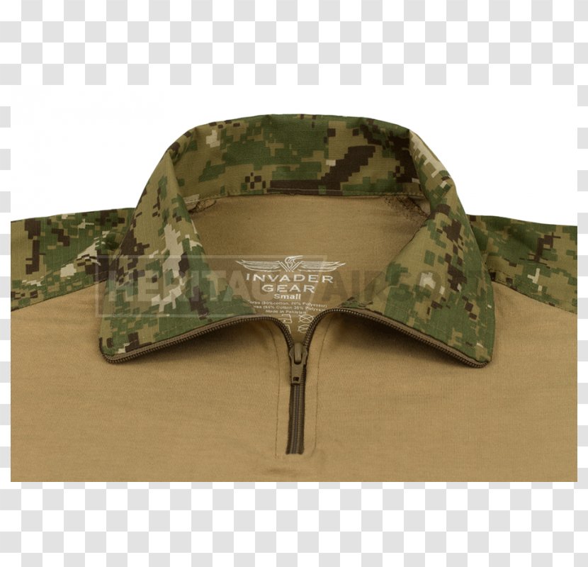 Military Camouflage Airsoft Combat Envers Khaki - Shirt Transparent PNG