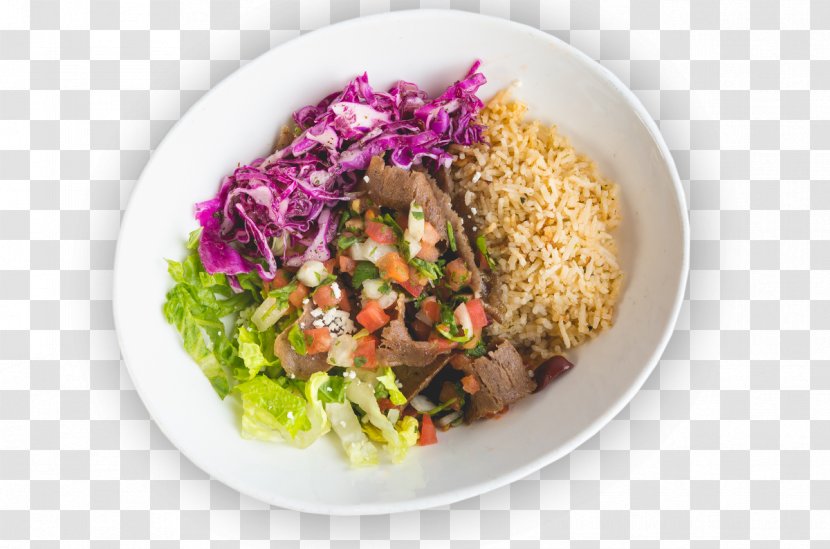 Mediterranean Cuisine Vegetarian Gyro Shawarma Asian - Food - Rice Bowl Transparent PNG