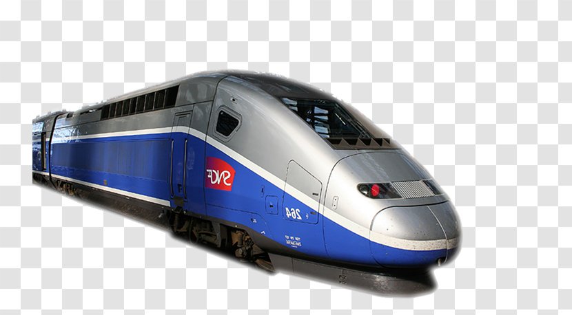 TGV Train Maglev Locomotive Passenger Car Transparent PNG