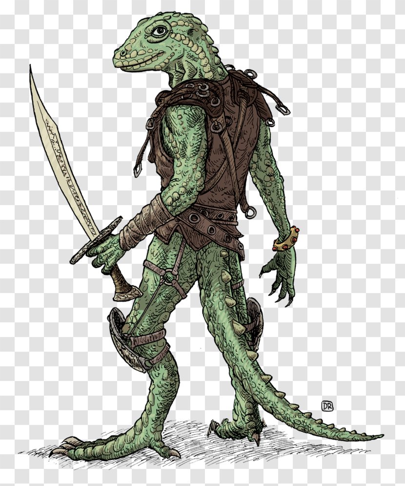 Lizard Man Of Scape Ore Swamp Dungeons & Dragons Art - Action Figure Transparent PNG