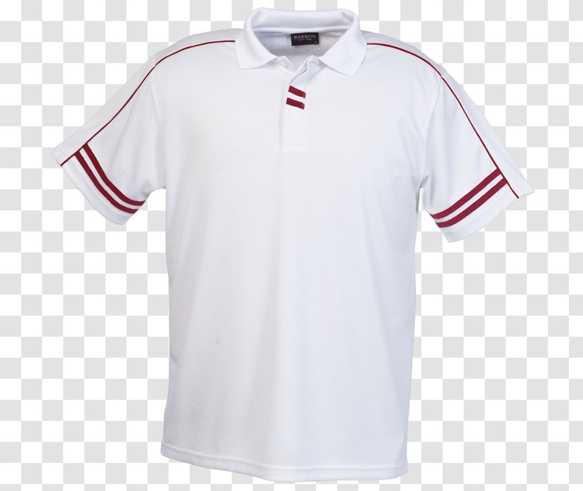 White Golf Polo Shirt Red Sports Fan Jersey Transparent PNG