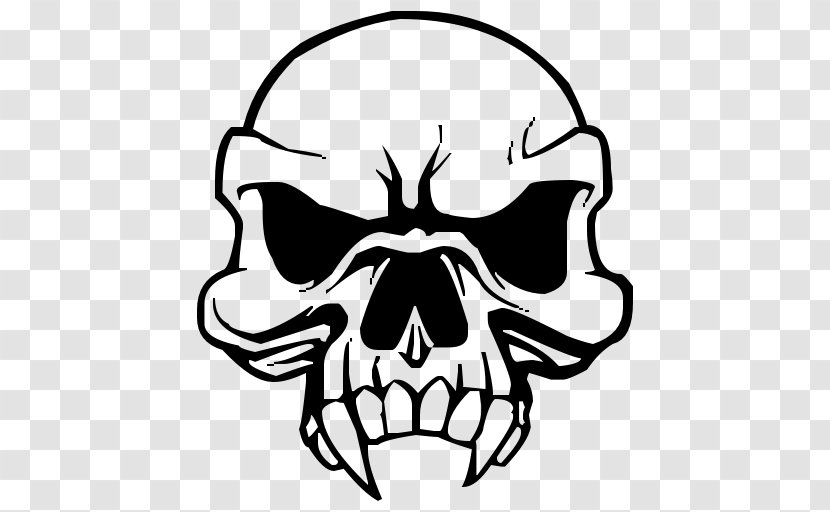 Skull Vampire Drawing Clip Art - Monochrome Photography Transparent PNG