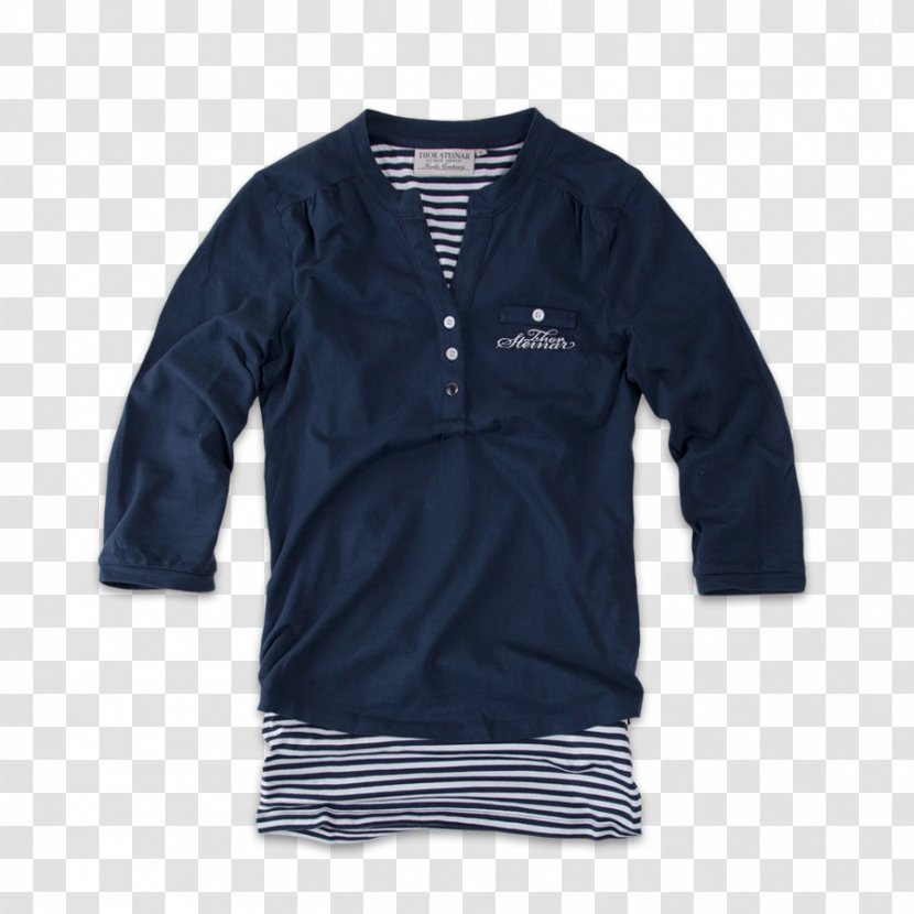Sleeve T-shirt Polar Fleece Bluza Sweater - Blue Transparent PNG