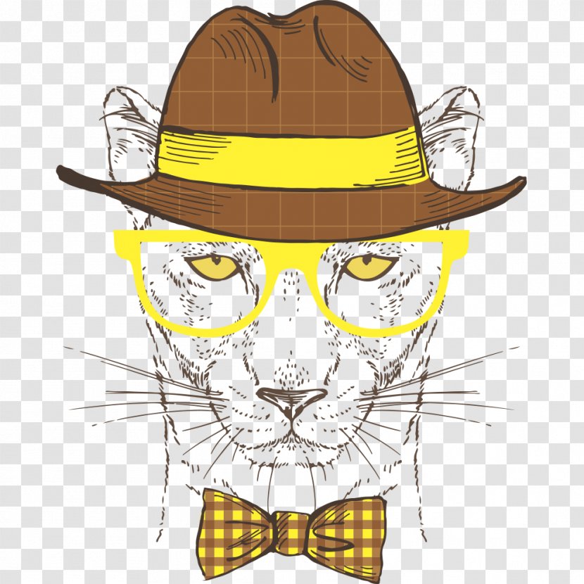 Leopard Lion Cartoon Illustration - Painting Transparent PNG