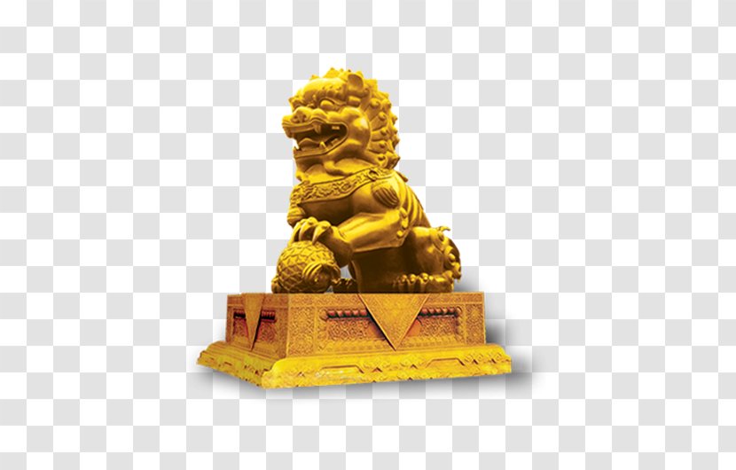 Lion - Yellow - Sculpture Transparent PNG