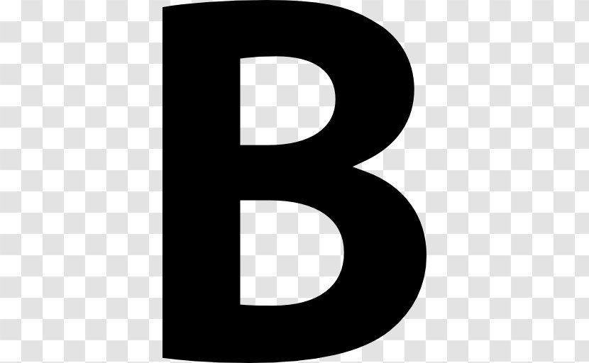 Logo Brand Black And White Pattern - Symbol - Letter B Transparent PNG