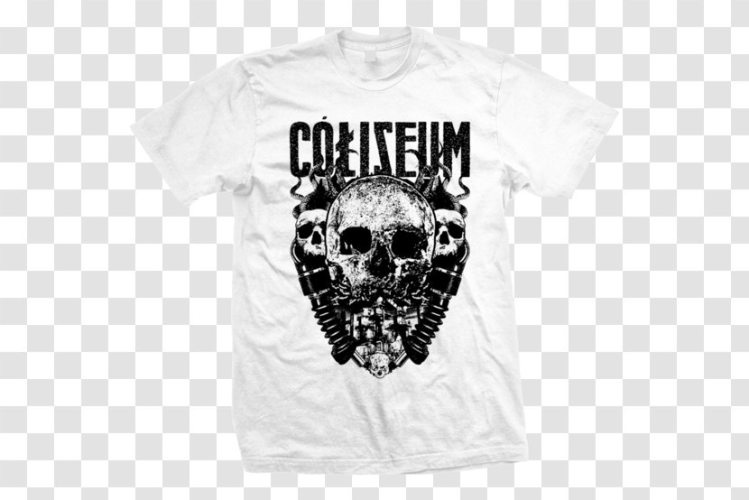 T-shirt Sleeve Skull Outerwear Font - Black - Mega Sale Transparent PNG