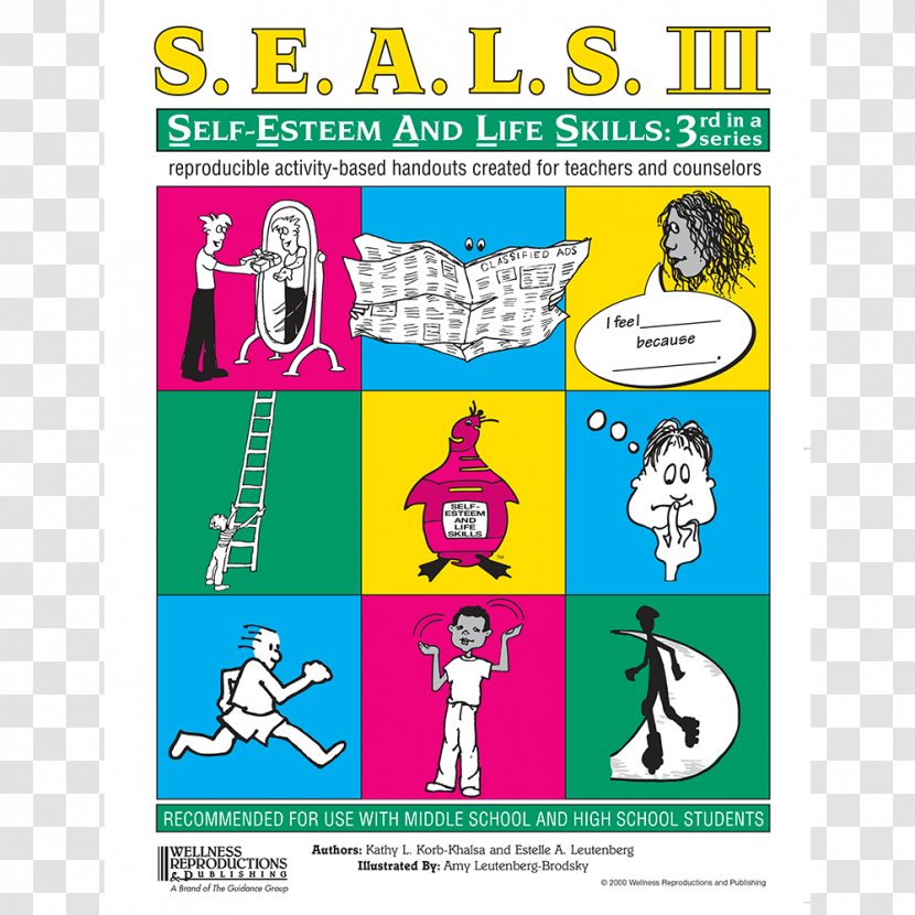SEALS III: Self-Esteem And Life Skills Management I: Reproducible Activity Handouts Created For Facilitators Seals II: & Skills, Too! - Book Transparent PNG