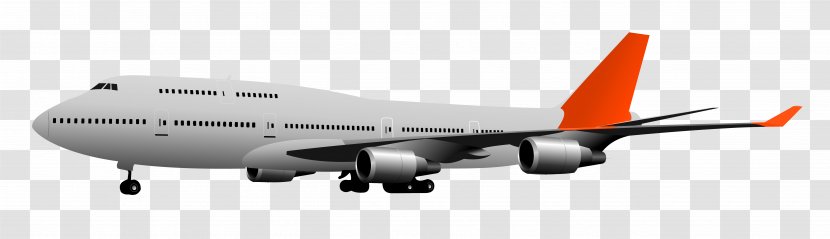 Airplane Boeing 747-400 Clip Art - Freight Transport Transparent PNG
