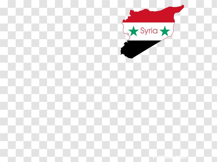 Flag Of Syria Map - Red - Football Transparent PNG
