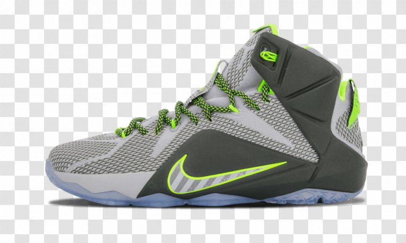 Shoe Sneakers White Nike Green - Lebron James Transparent PNG