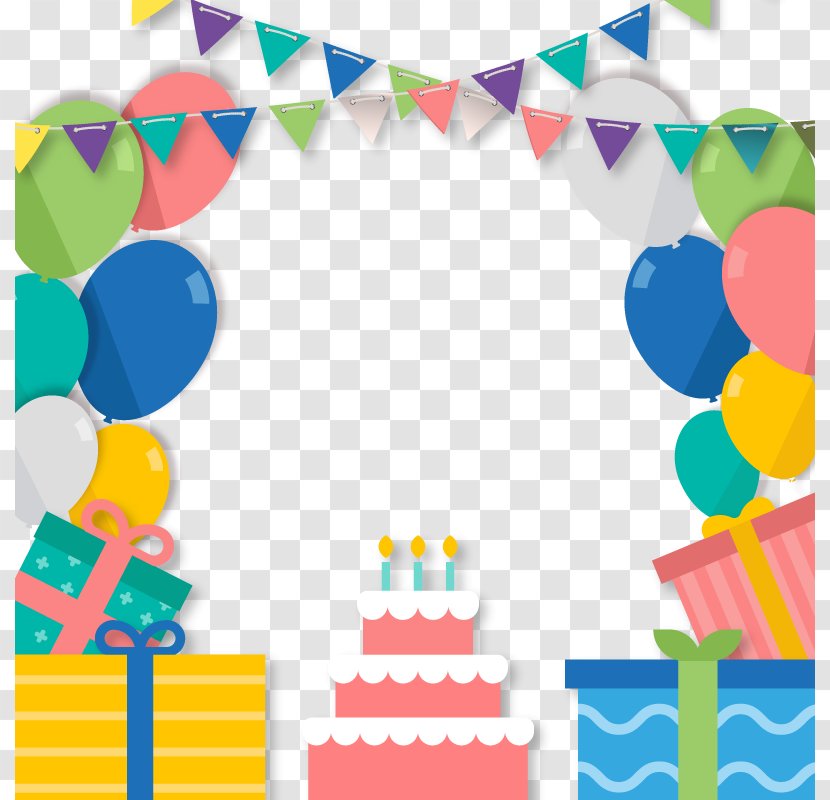 Paper Birthday Cake Greeting Card Poster - Party Things Transparent PNG