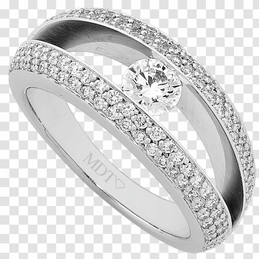 Wedding Ring Silver Body Jewellery Platinum - Diamond Gemstone Transparent PNG