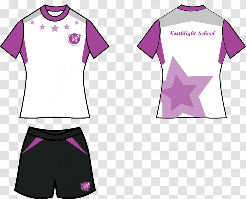 Printed T-shirt Singapore Uniform - Purple Transparent PNG