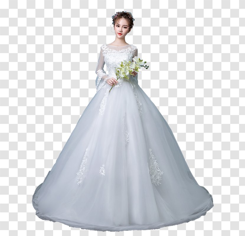 Wedding Dress Amazon.com Brautmode Clothing - Cartoon - Korean Version Transparent PNG