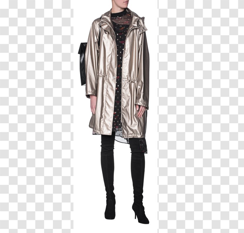 Trench Coat Jacket Overcoat Fake Fur - Women Transparent PNG