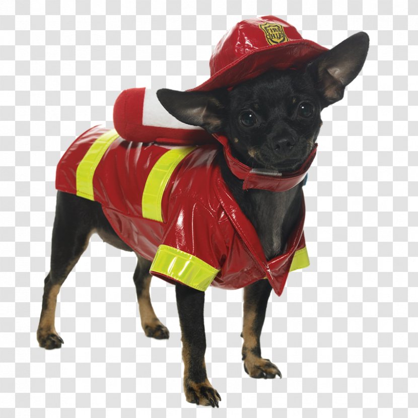 Dog Puppy Costume Firefighter Pet - Clothes Transparent PNG