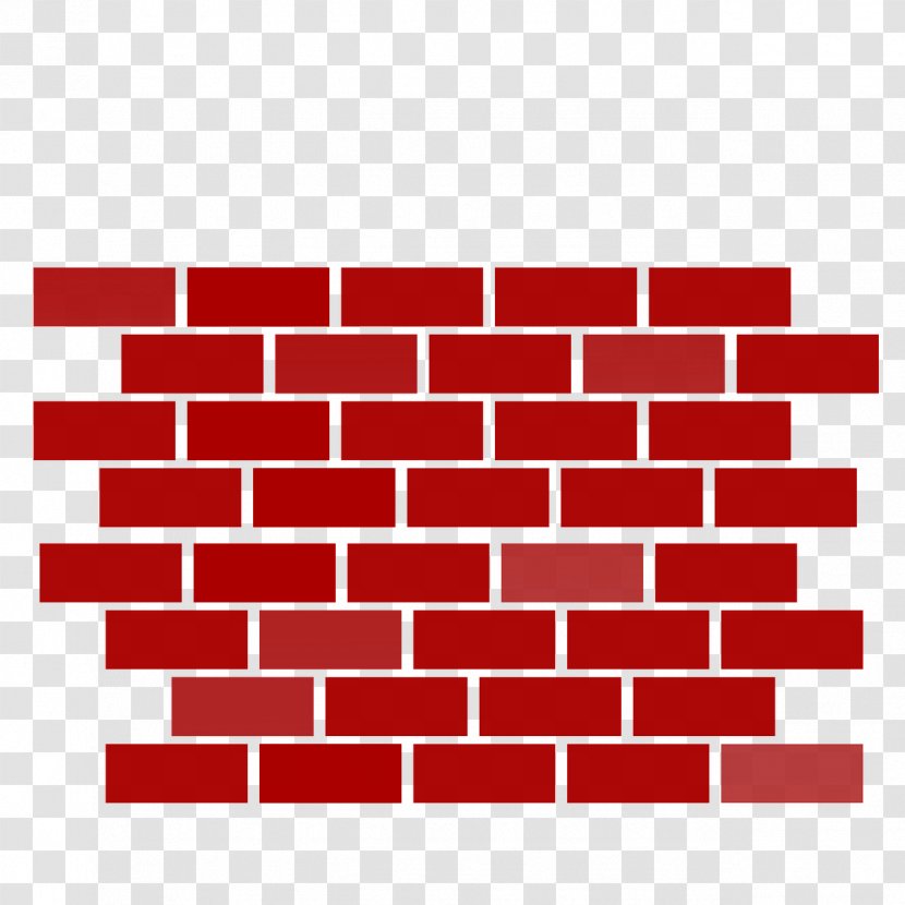 Brickwork Wall Clip Art - Symmetry - Red Brick Transparent PNG