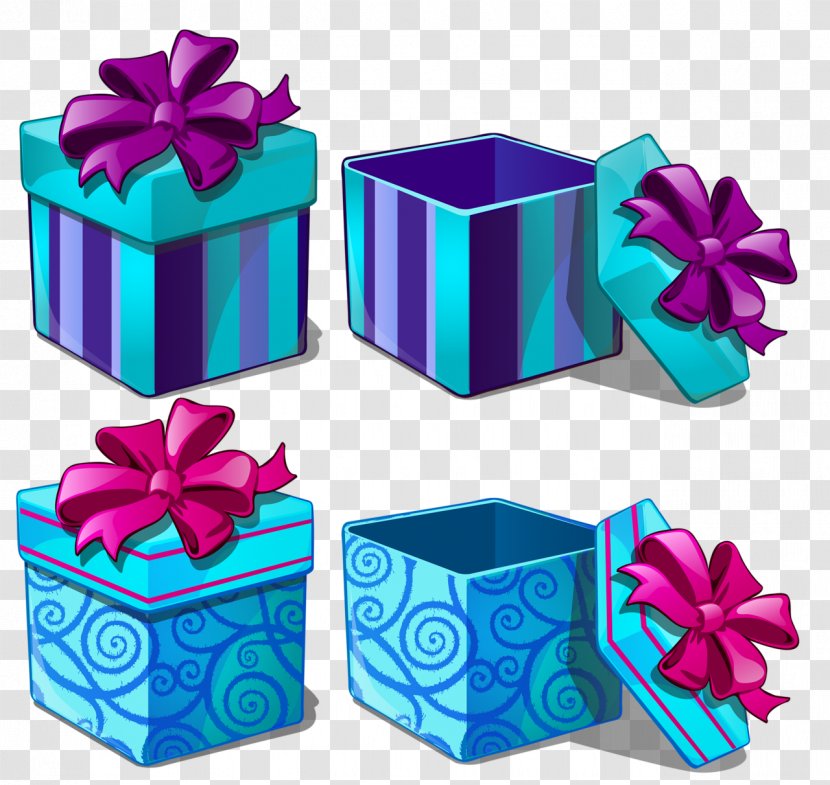 Gift Box Purple Paper Clip Art Transparent PNG