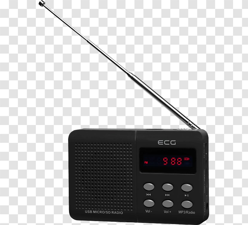 Radio Receiver Tuner FM Broadcasting Electronics - Antenna Transparent PNG