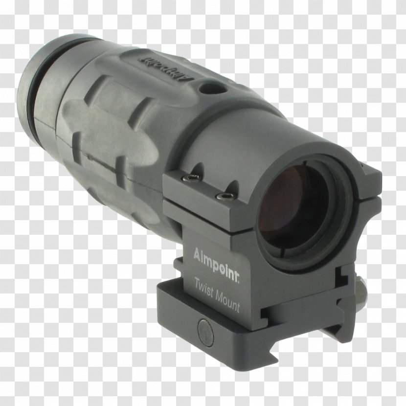 Aimpoint AB Telescopic Sight Magnification Red Dot Reflector - Compm4 - Magnifier Transparent PNG