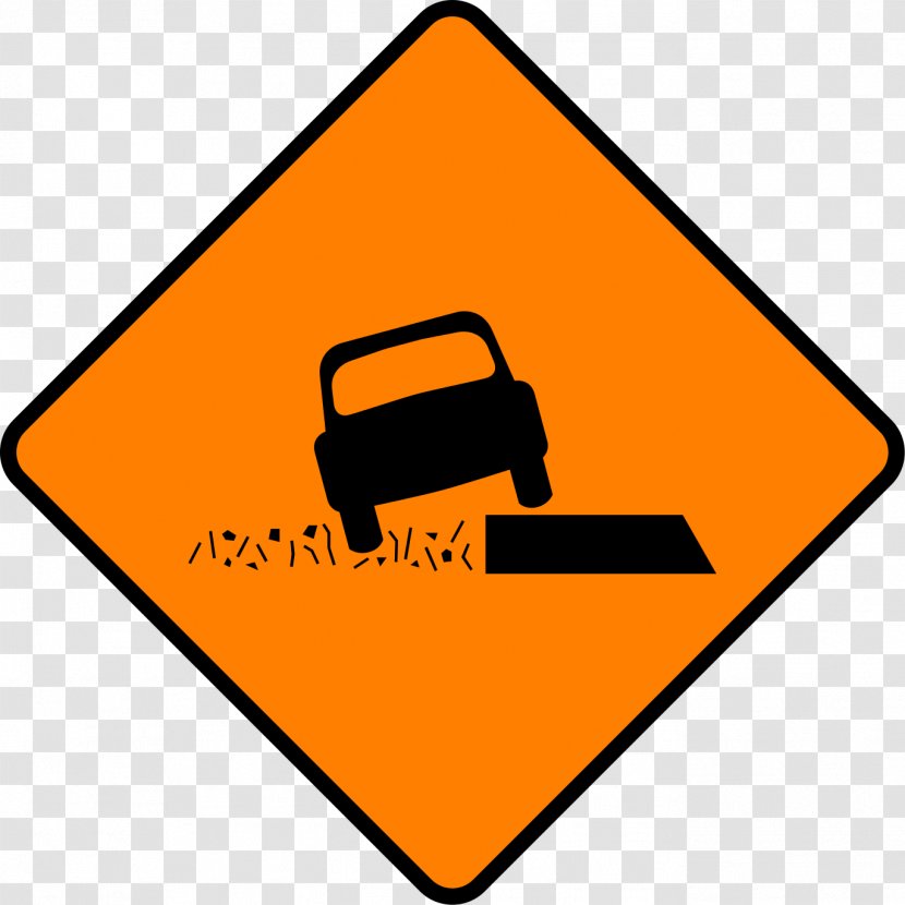 Warning Sign Merge Traffic - East Taddei Road Transparent PNG