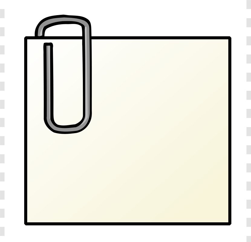 Paper Clip Post-it Note Art - Loose Leaf - Paperclips Cliparts Transparent PNG