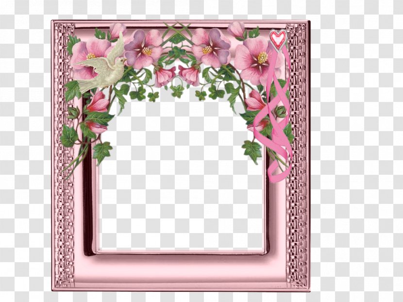 Floral Design Wedding Invitation Picture Frames Cut Flowers - Flower Transparent PNG
