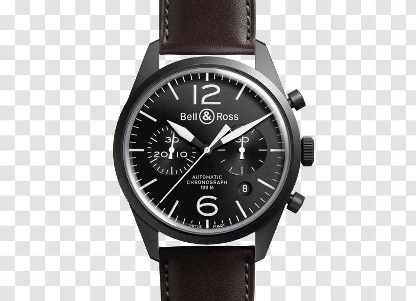 Bell & Ross, Inc. Watch Flyback Chronograph - Strap Transparent PNG