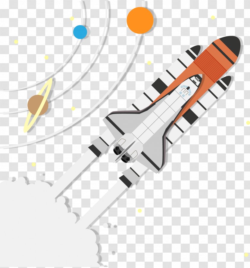 Rocket - Gratis - Vector Space Shuttle Model Transparent PNG