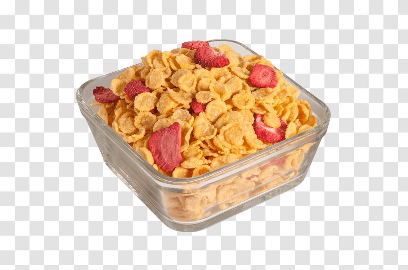 Muesli Corn Flakes Breakfast Cereal Bran - Cuisine - Strawberries Transparent PNG