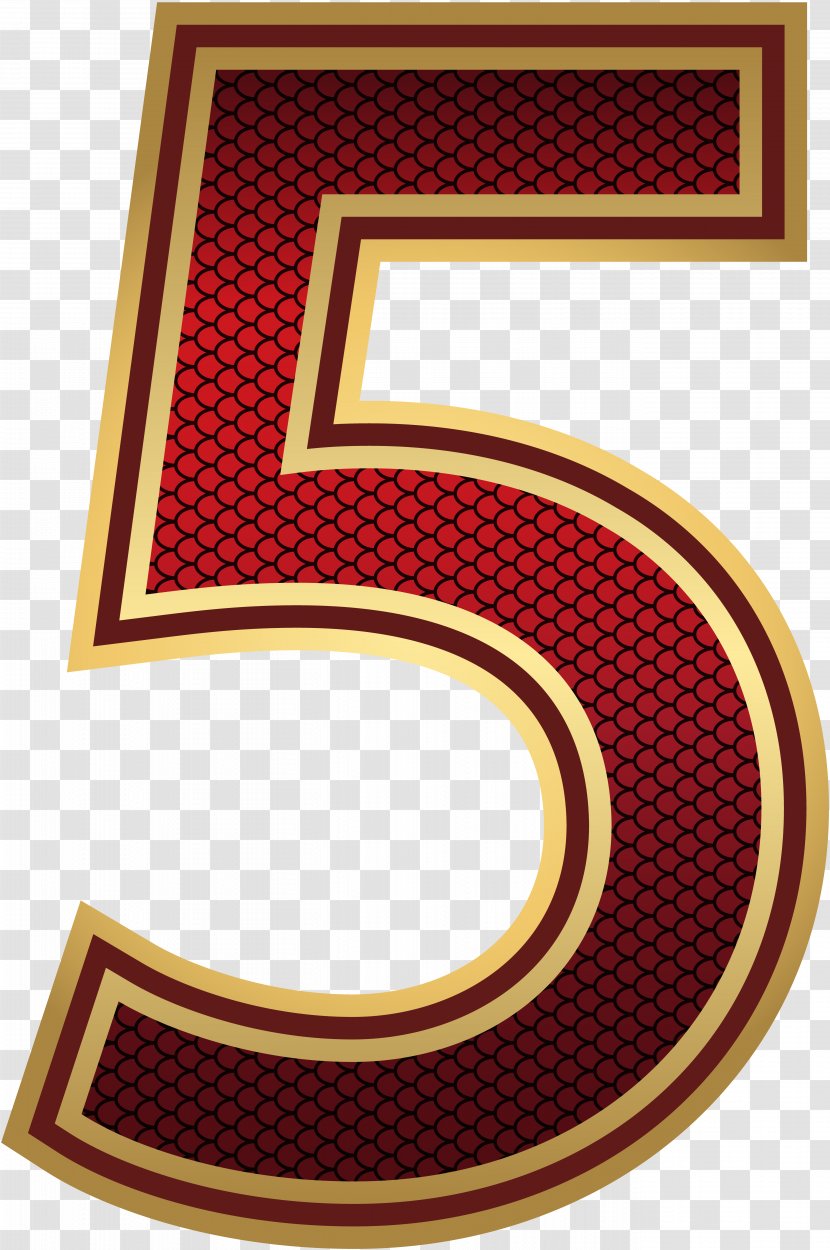 Number Clip Art - Brand - Gold Transparent PNG