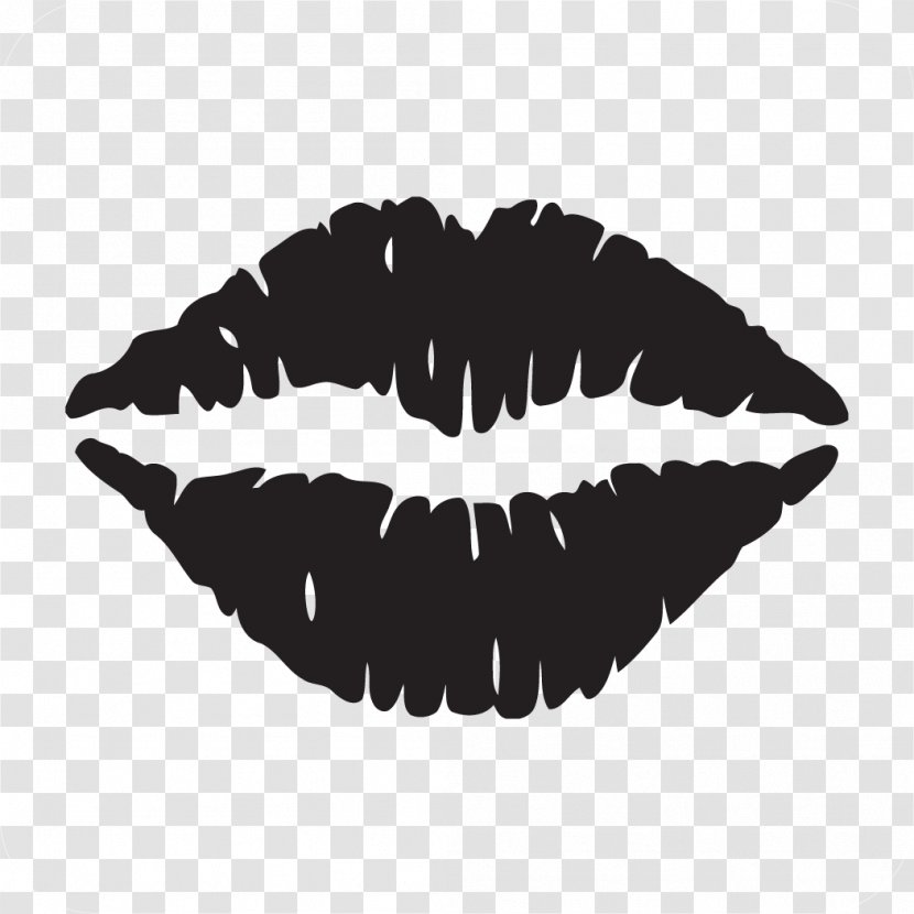 Lip Mouth Clip Art - Black - Lipstick Transparent PNG
