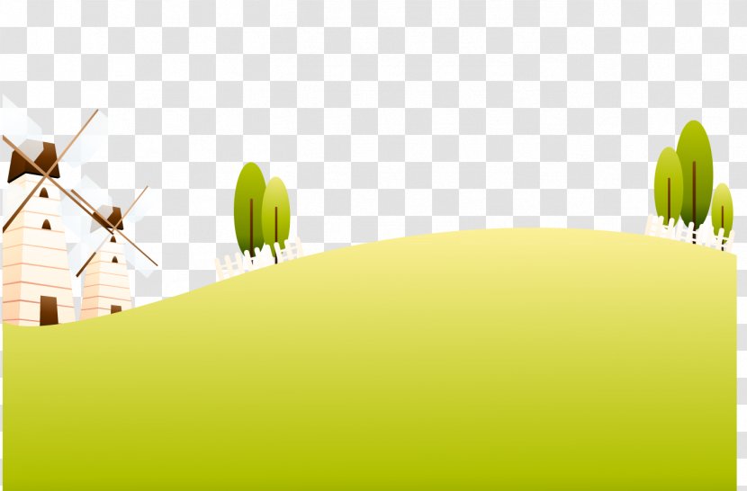 Lawn Windmill - Produce - Field Vector Material Transparent PNG