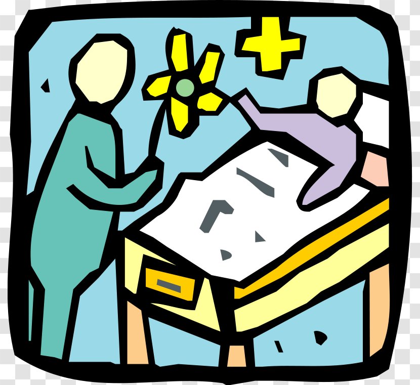 Hospital Clip Art - Visitor Bedside Cliparts Transparent PNG