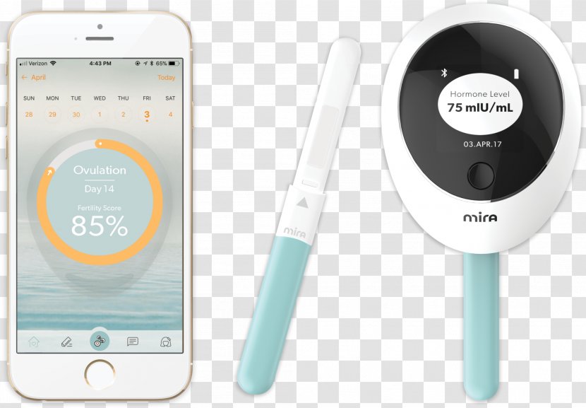 Mobile Phones Ovulation Fertility Mira Medicine - Menstrual Cycle - Pregnancy Transparent PNG