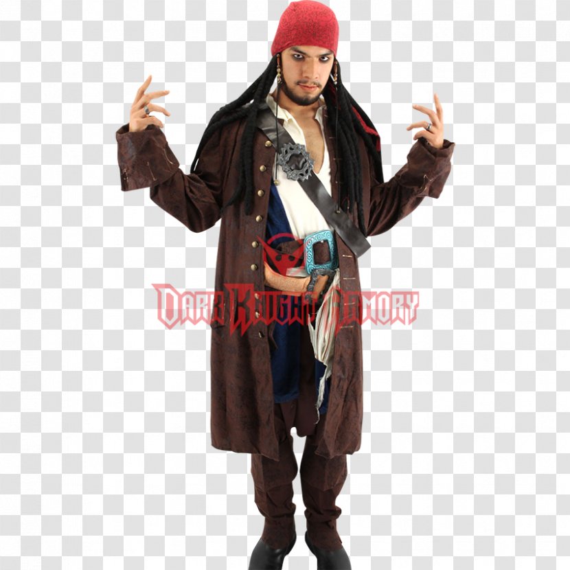 Robe Jack Sparrow Pirates Of The Caribbean Costume Headscarf - Cartoon Transparent PNG