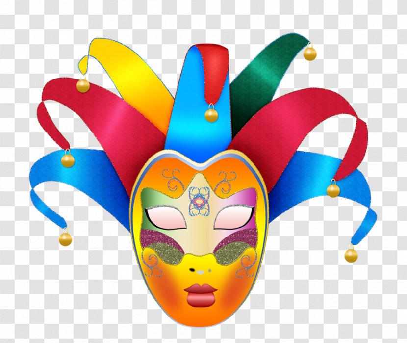 Venice Carnival In Rio De Janeiro Mairie Mask - Colorful Transparent PNG