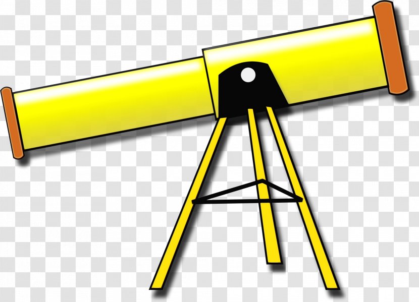 Telescope Yellow - Astronomy - Kepler Space Transparent PNG