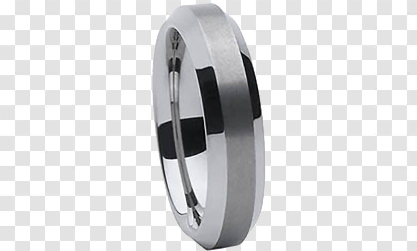 Wedding Ring Tungsten Carbide Silver Transparent PNG